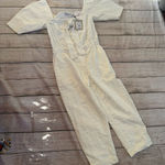 Iorane Laise Lace White Geometric Pattern Jumpsuit Size Large Tie Front NEW Photo 0