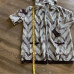 Absolutely Famous  Hooded Cardigan Sweater Purple Hoodie Large Athleisure Photo 6