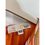 Ramy Brook Tobie Striped Smocked Waist Sleeveless Orange Multicolor Mini Dress Photo 5