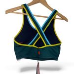 Cotopaxi  sports bra Teal & lime NEW padded XS Mari Crop deep ocean Photo 3