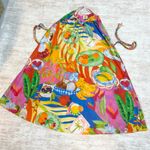 Farm Rio  Womens Large Cotton Summer Picnic Sleeveless V-neck Midi Dress Vacation Photo 1