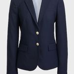 J.Crew J. By Original Schoolboy Blazer Navy Blue Size 12 Career Preppy Wool Photo 1