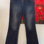 Lei Jeans Womens 9 Junior Blue Low Rise Hipster Flare Orange Stitching Denim Vtg Size undefined Photo 0