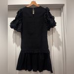 Cleobella NWT Colette Black Organic Cotton Smocked Puff Sleeve Mini Dress Med Photo 2