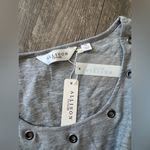 Allison Taylor  Gray Cold Shoulder Top Photo 5