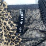 Torrid Women's Leopard Animal Print Unlined Lace Adjustable Bralette Sz 4X 26 Photo 7