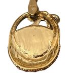 NEW Wearable Art Pendant by Roman Easter Basket Pink Gold Glitter Rhinestones Photo 3