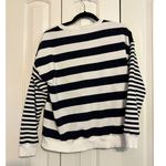 Workshop Republic Clothing Navy & White Striped Crewneck Sweater By Womens L/G C Photo 5