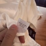 Lulus White Rooftop Bar Long Sleeve Wrap Mini Skort Romper Belted V Neck Bridal Photo 12