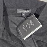 Area Stars Waffle Knit Long Sleeve Crop Top in Black L‎ NWT Size L Photo 2