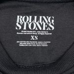 The Rolling Stones NEW Womens XS Sweatshirt Spikey Tongue Black Long Sleeve Band Photo 4