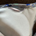 GapFit Pullover Blue and Gray Floral Pull-Over Sports Bra- Large Photo 8