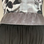 Ruby Rox Black & Gray Floral Sleeveless Dress - Empire Waist A Line Fit Flare Party Photo 7