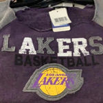 5th & Ocean Lakers Size Large Los Angeles Women's Off The Shoulders Sweatshirt.New With Tags Photo 1