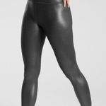 Athleta All Over Gleam Leather Legging Tights Photo 0