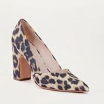 Loeffler Randall NEW Paulina Leopard Suede Block Heel Pointed Toe Pumps Photo 3