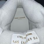 Saint Laurent SL 80 WOMEN SL/80 HIGH TOP LOGO YSL LEATHER SNEAKERS SIZE 39.5 Photo 8