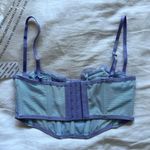 Out From Under  Modern Love Ribcage Corset Baby Blue NWT Photo 3