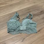 Aerie American Eagle Eyelash lace padded plunge bralette convertible racerback S Photo 2