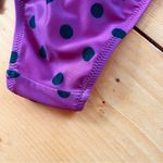 Mollusk Polka Dot Bikini Bottom Pink/Black Tie Side size XS Black Photo 4