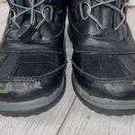 Totes elastic tie with cinch close rubber bottom winter boots black sz 6 Photo 3