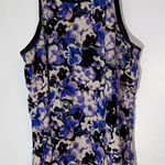 Japna  Floral Tank Top - Blue and Black Size‎ M Photo 0