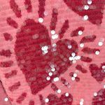 Farm Rio  Pink Hearts Sequin Sweater Size Large Pink Red Valentines Day Heart Photo 10