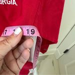 Georgia Red Long Sleeve Crew Neck Pocket Tee Shirt Size Small Photo 12