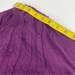 Liz Lange  maternity cable knit sweater purple XXL Photo 11