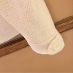 kim rogers Signature Knited Button Front Chenille Cardigan Sweater Cream large Photo 3