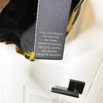 Anthropologie SARIAH  Mustard Yellow‎ Black Calligraphy Tiered Skirt Size 2 Photo 6