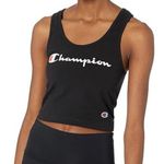 Champion Crop Logo Tank Black S Photo 3