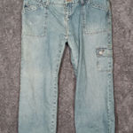 Abercrombie & Fitch Vintage Y2k Cropped Jeans Flap Pockets Low Rise Sz 12 Photo 0