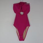 NEW L'Agent by Agent Provocateur Adrina halter cut out swimsuit, pink Pink Size L Photo 4