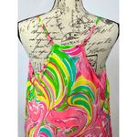 Lilly Pulitzer Dusk Camisole Racer Back 100% Silk Flamingo Print Size M Photo 13