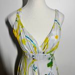 Jams World  Babydoll Water Color Floral Midi Dress Women S Daisy Made in USA Y2K Photo 5