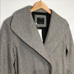 Bershka ASOS  Gray Long Belted Coat Size Small‎ Photo 11