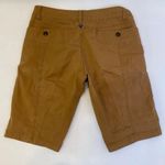 prAna Khaki/Tan Stretchy Larissa Knicker Shorts Sz 6 Cotton Casual Pockets Photo 4