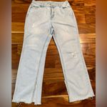 Avec Les Filles  Straight Leg Split Hem Jeans Photo 3