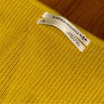 Anthropologie BY Sweetheart V-neck Citron Ribbed Long Sleeve Sweater Medium Photo 2
