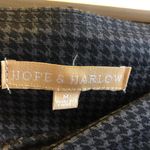 Hope & Harlow Houndstooth Pull On Ankle Pants Size Medium NWT Black Photo 2