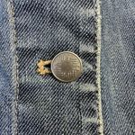 J. Jill Denim Jean Jacket Womens Size Medium Button Down Stretch Blue Med Wash Blue Photo 5