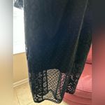 Boohoo  Carrie Dobbie & Lace V-Neck V-Back Dress with Lace Cap Sleeves Photo 5