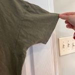 Aerie  Olive Green V Neck Distressed Hem Oversized Tee Photo 4