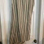 Tahari  Black and Cream Striped Top Photo 4