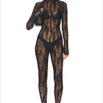 Lace Jumsuit Black Photo 2