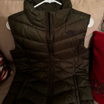 The North Face  Women's Olive Green Puffer Vest Photo 0