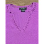 Eddie Bauer  Crochet‎ Neck & Sleeve Long Sleeve Women’s Size Medium Cabincore Photo 9