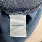 Lands' End Chambray Colorblock Denim Dress Button Front Sz Medium Blue Photo 8