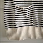 ZARA Women’s Collared Knit Sleeveless Sweater Black and Cream Size XL Photo 1